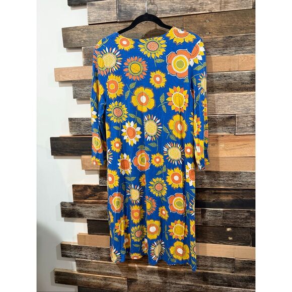 Gudrun Sjoden colorful dress pockets discoloration size M - Picture 3 of 10